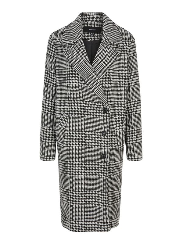 Vero Moda Tall Vero Moda Tall Prijelazni kaput 'HANNA'  crna / bijela