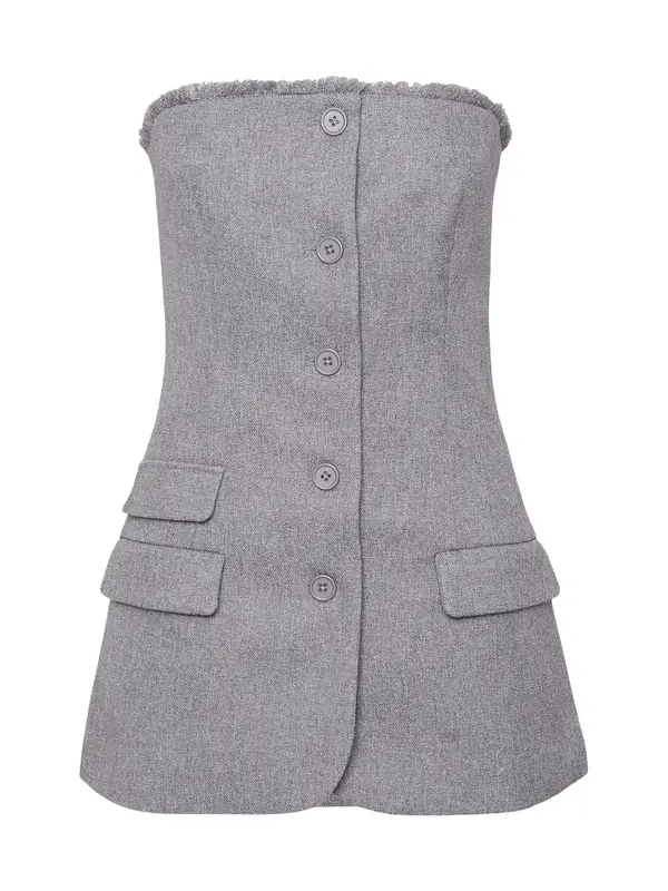 Vero Moda Tall Vero Moda Tall Prsluk od odijela  siva melange