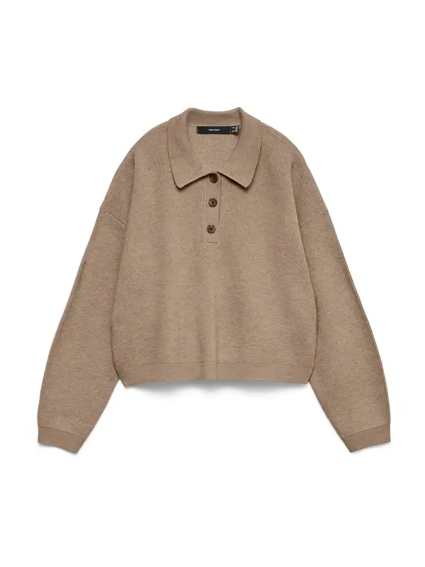 Vero Moda Tall Vero Moda Tall Pulover 'VMEXCITING'  tamno bež