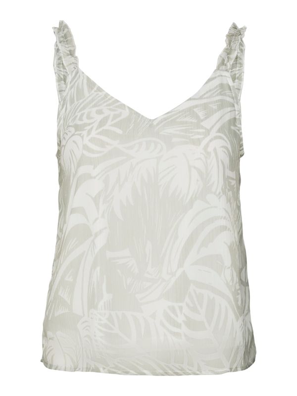 VERO MODA VERO MODA Top 'KAYA'  pastelno zelena / bijela