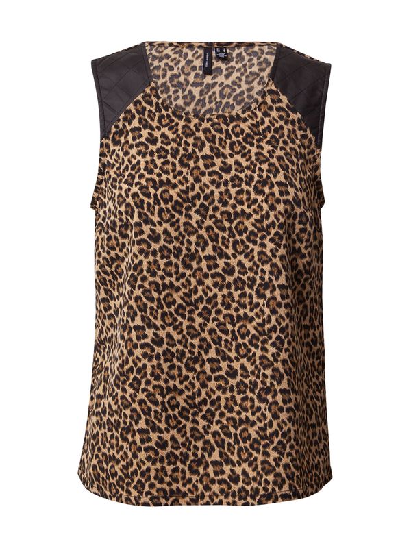 VERO MODA VERO MODA Top 'SERENA'  smeđa / crna
