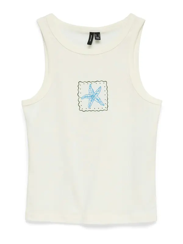 VERO MODA VERO MODA Top 'VMALLY'  plava / maslinasta / bijela