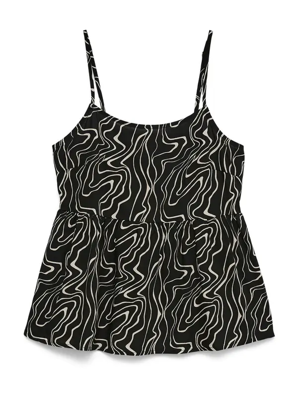 Vero Moda VERO MODA Top 'VMEASY'  crna / bijela