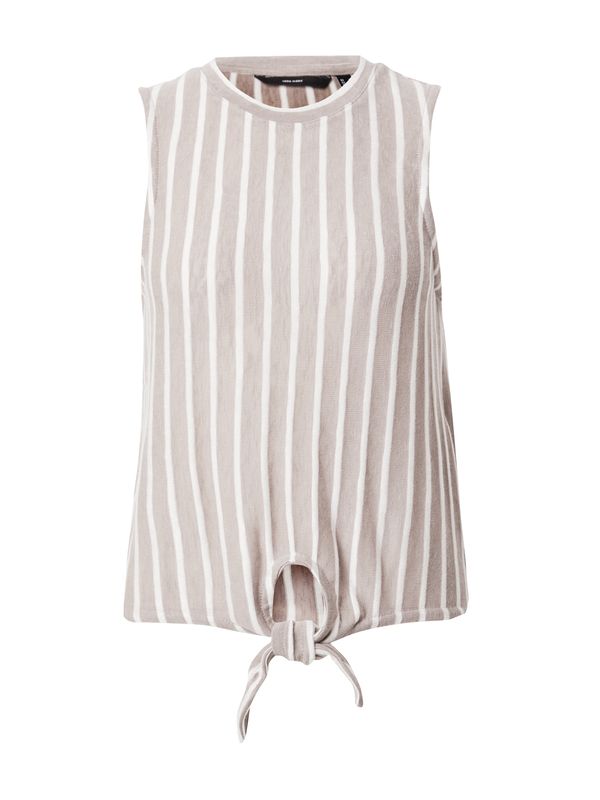 VERO MODA VERO MODA Top 'VMLANA'  taupe siva / prljavo bijela