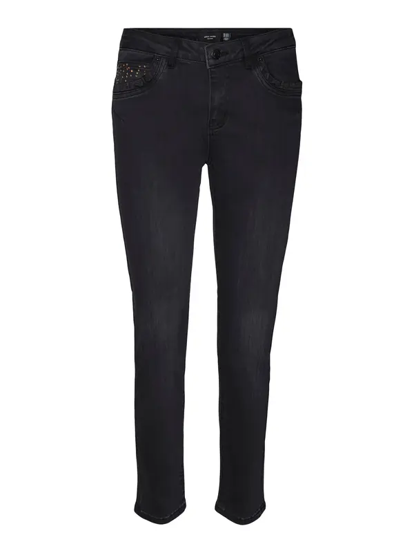 Vero Moda VERO MODA Traperice 'YOURS'  crni traper