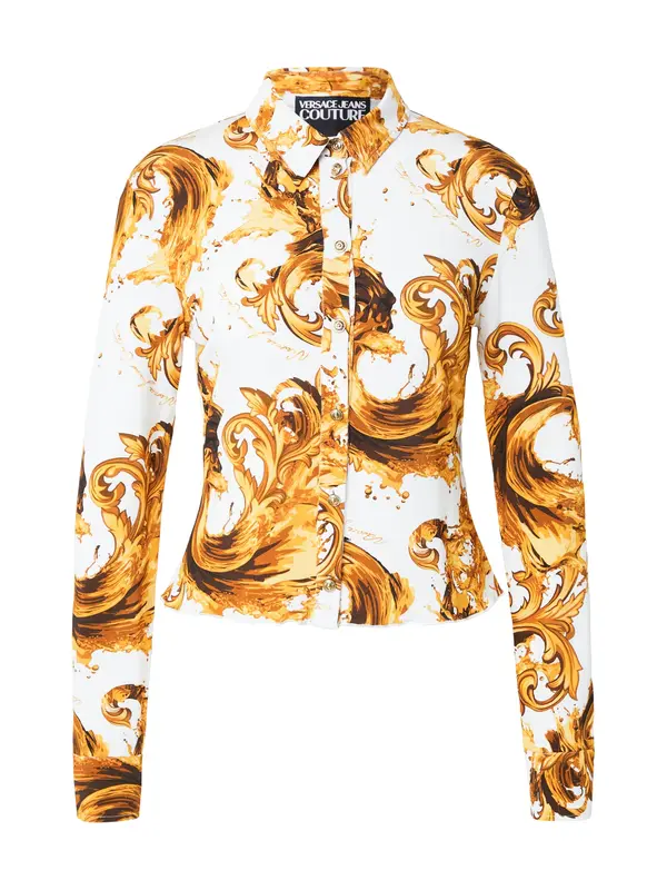 Versace Jeans Couture Versace Jeans Couture Bluza  čokolada / zlatno žuta / mandarina / bijela