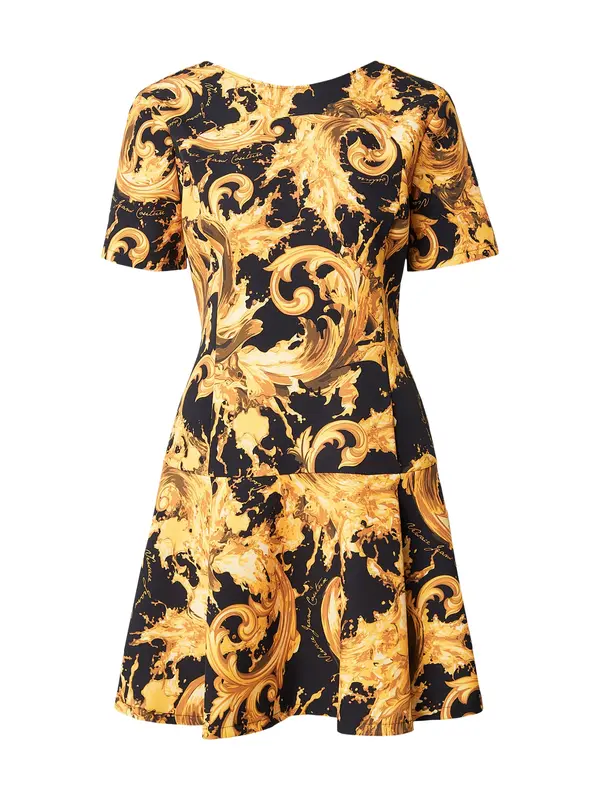 Versace Jeans Couture Versace Jeans Couture Haljina  narančasto žuta / svijetložuta / crna