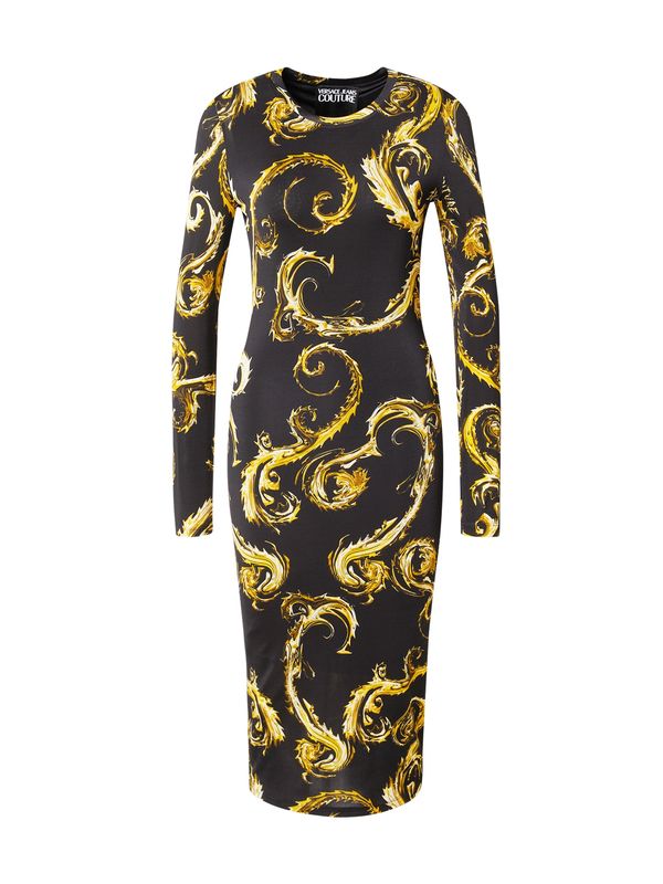 Versace Jeans Couture Versace Jeans Couture Haljina  smeđa / žuta / crna / bijela