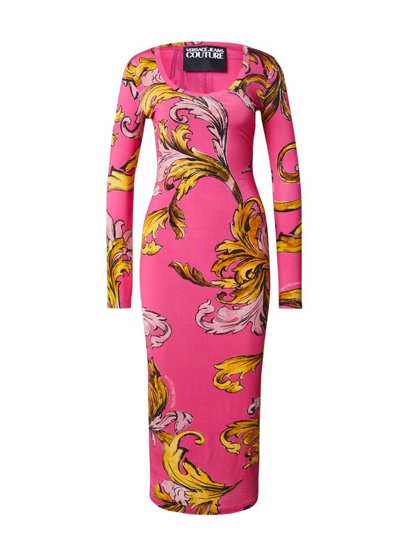 Versace Jeans Couture Versace Jeans Couture Haljina  zlatno žuta / roza / roza / crna