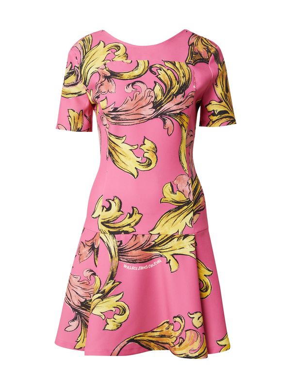 Versace Jeans Couture Versace Jeans Couture Haljina  žuta / senf / svijetloroza / crna