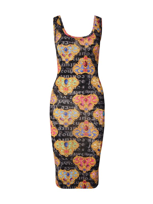 Versace Jeans Couture Versace Jeans Couture Haljina  žuta / siva / svijetloroza / crna