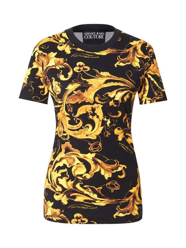 Versace Jeans Couture Versace Jeans Couture Majica  karamela / narančasto žuta / šafran / crna