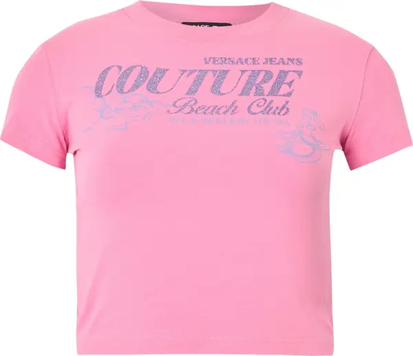 Versace Jeans Couture Versace Jeans Couture Majica  nebesko plava / lavanda / prljavo roza