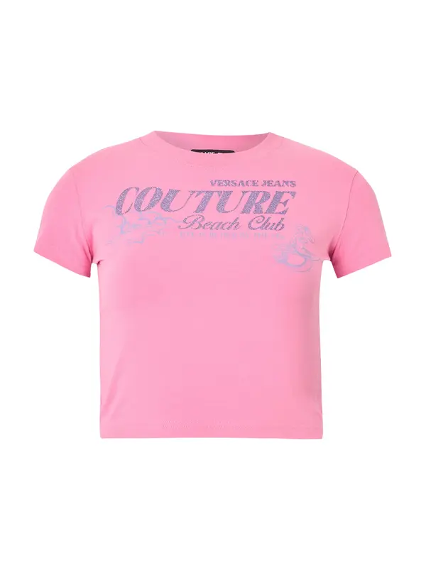Versace Jeans Couture Versace Jeans Couture Majica  nebesko plava / lavanda / prljavo roza