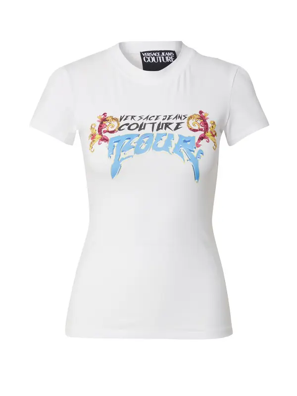 Versace Jeans Couture Versace Jeans Couture Majica  svijetloplava / ružičasta / crna / bijela