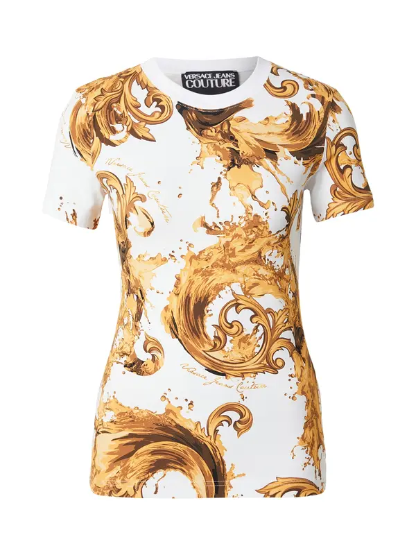 Versace Jeans Couture Versace Jeans Couture Majica  svijetlosmeđa / med / crna / bijela