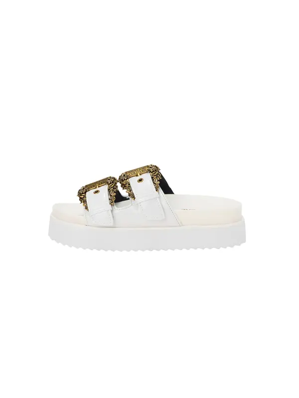 Versace Jeans Couture Versace Jeans Couture Natikače s potpeticom 'FONDO ARIZONA'  zlatna / bijela