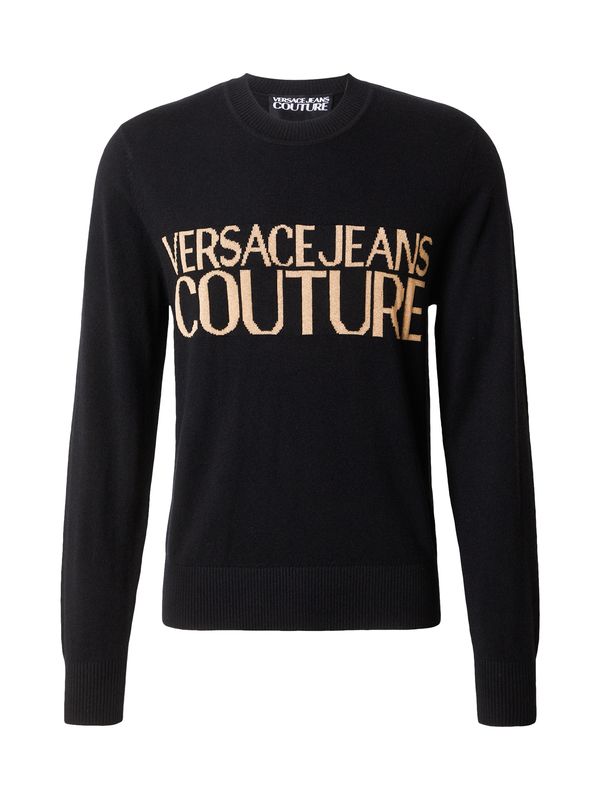 Versace Jeans Couture Versace Jeans Couture Pulover  cappuccino / crna