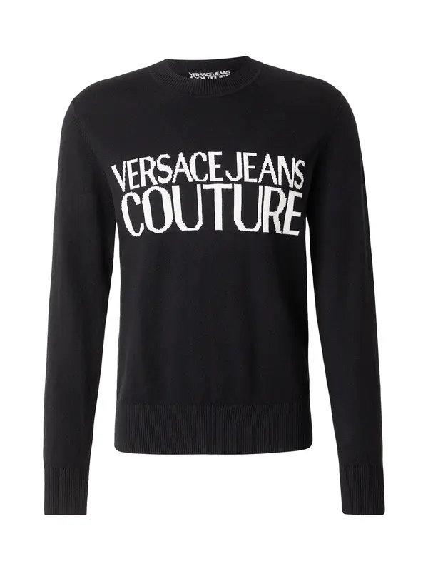 Versace Jeans Couture Versace Jeans Couture Pulover  crna / bijela