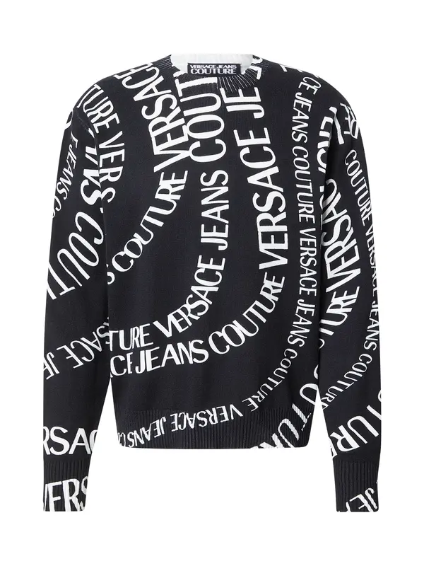 Versace Jeans Couture Versace Jeans Couture Pulover  crna / bijela