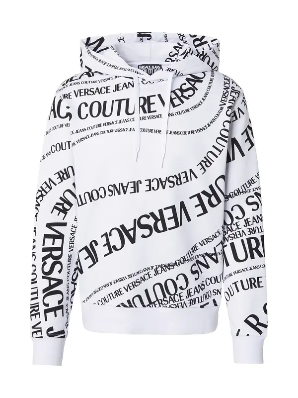 Versace Jeans Couture Versace Jeans Couture Sweater majica '80GAI3H0'  crna / bijela