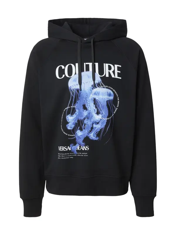 Versace Jeans Couture Versace Jeans Couture Sweater majica 'JELLYFISH'  plava / svijetloplava / crna / bijela