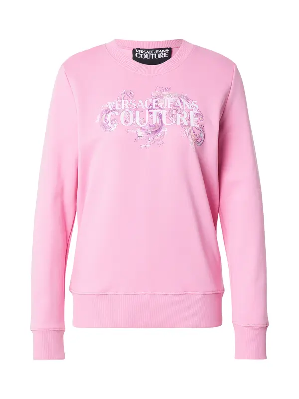 Versace Jeans Couture Versace Jeans Couture Sweater majica  ljubičasta / roza / bijela