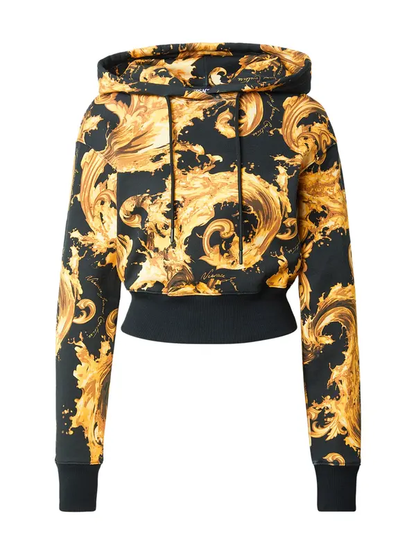 Versace Jeans Couture Versace Jeans Couture Sweater majica  narančasto žuta / svijetložuta / crna