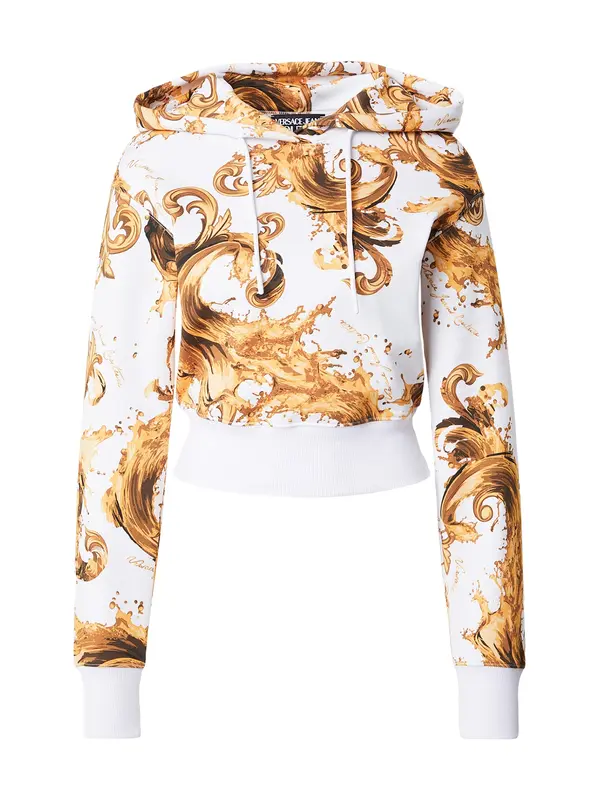 Versace Jeans Couture Versace Jeans Couture Sweater majica  smeđa / žuta / svijetložuta / bijela