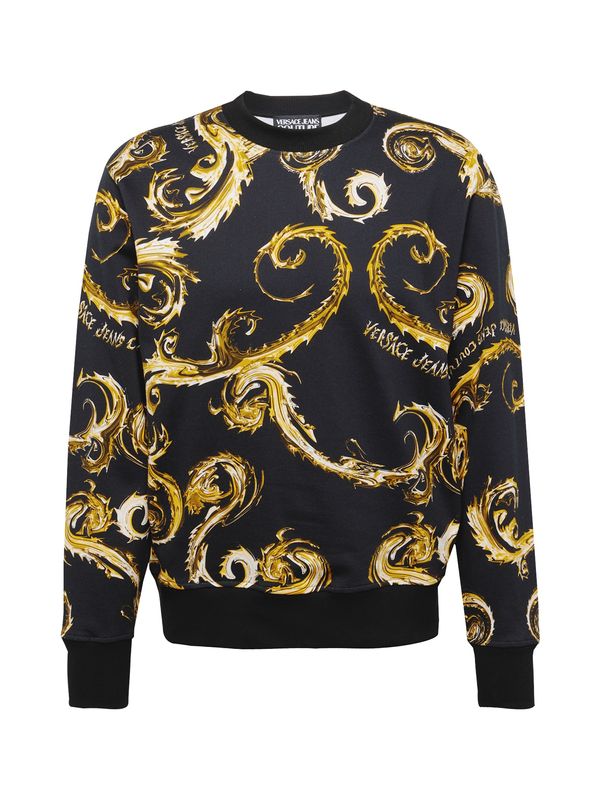 Versace Jeans Couture Versace Jeans Couture Sweater majica  zlatno žuta / crna / bijela