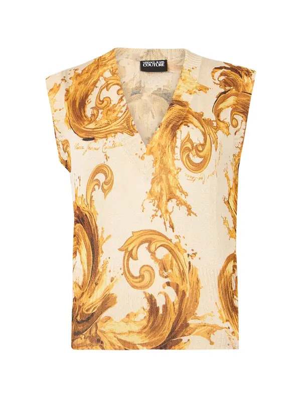 Versace Jeans Couture Versace Jeans Couture Top s naramenicama  limun / med / bijela