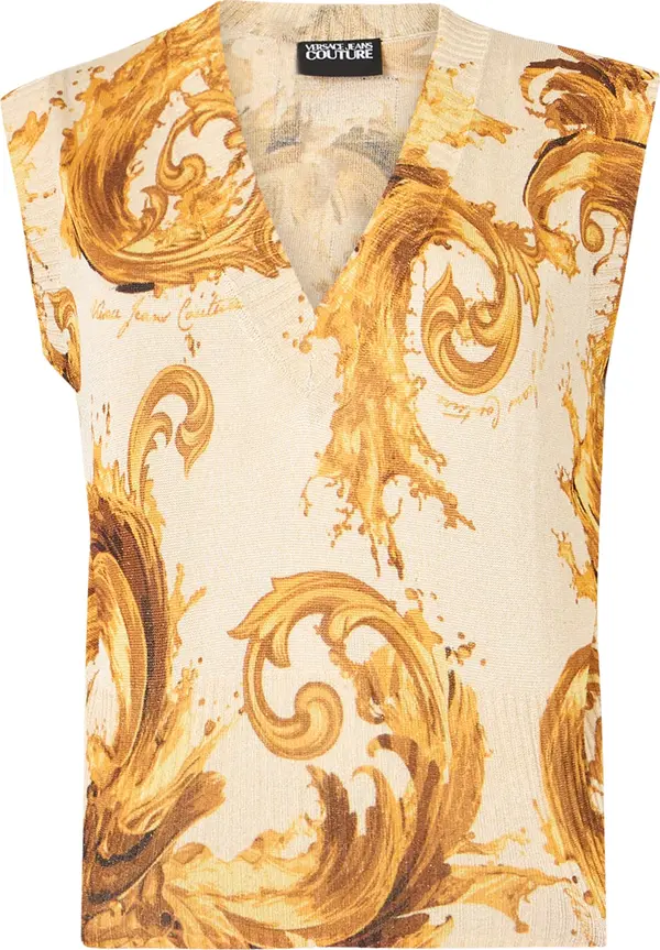 Versace Jeans Couture Versace Jeans Couture Top s naramenicama  limun / med / bijela
