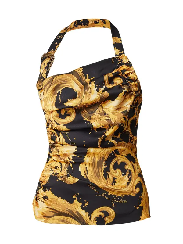 Versace Jeans Couture Versace Jeans Couture Top  smeđa / zlatno žuta / crna