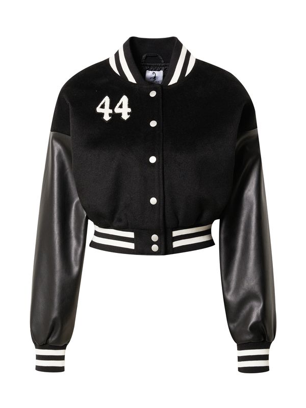 VIERVIER VIERVIER Prijelazna jakna 'Alessandra'  crna / bijela