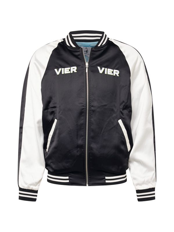 VIERVIER VIERVIER Prijelazna jakna 'Michelle'  crna / bijela