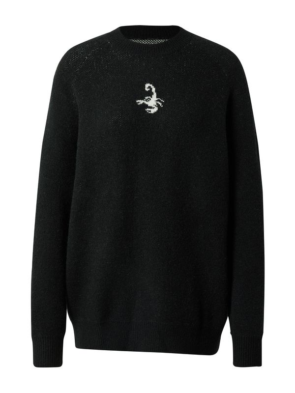 VIERVIER VIERVIER Pulover 'Dilara'  crna / bijela