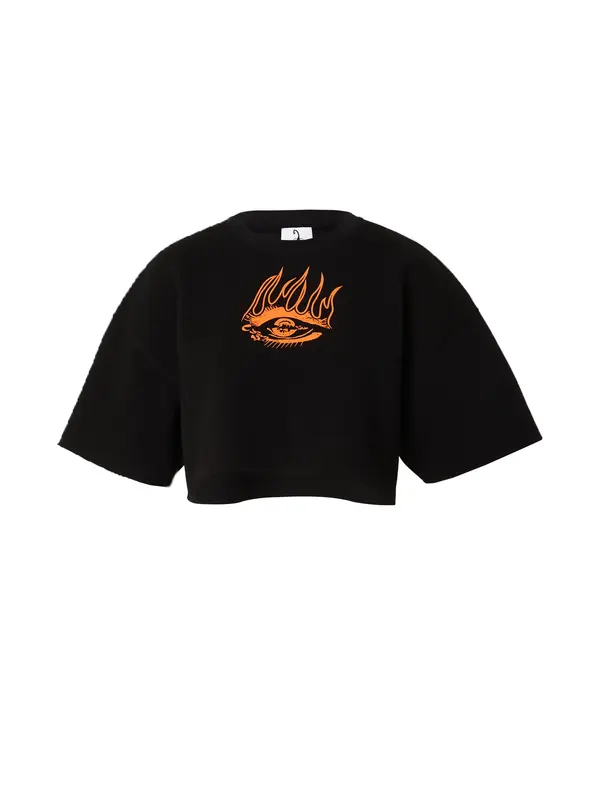 VIERVIER VIERVIER Sweater majica 'Lina'  narančasta / crna