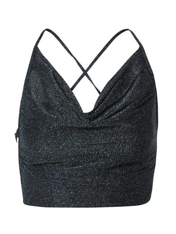 VIERVIER VIERVIER Top 'Grace'  crna / srebro