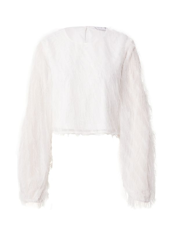 VILA VILA Bluza 'FEATHER'  bijela