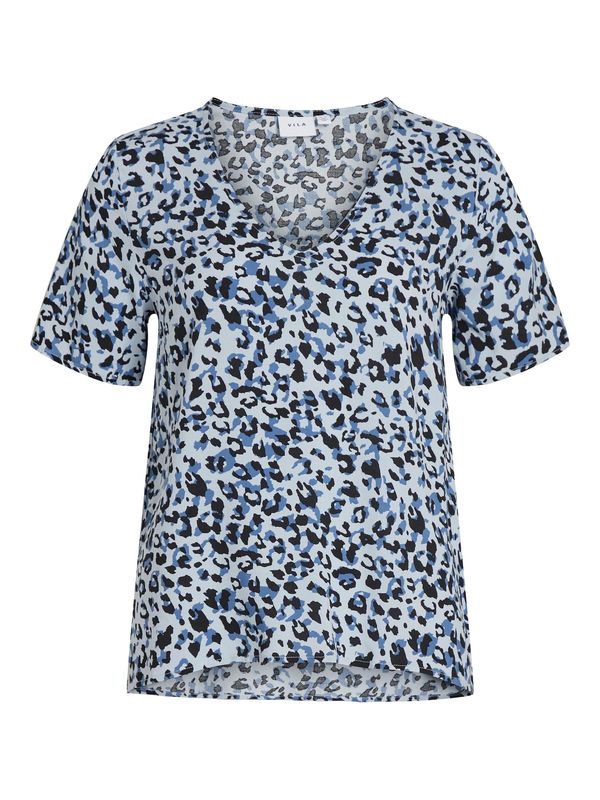 VILA VILA Bluza 'PAYA'  golublje plava / svijetloplava / crna