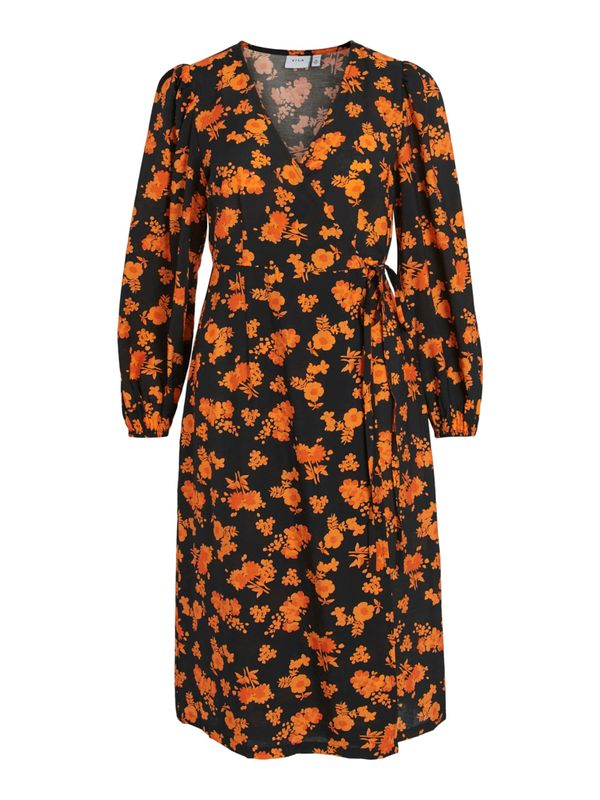 VILA VILA Haljina 'Figen'  narančasta / crna