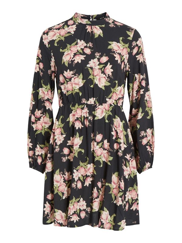 VILA VILA Haljina 'Jenni'  zelena / svijetlozelena / roza / crna