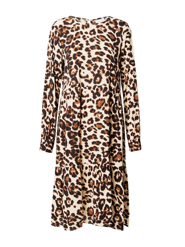 VILA VILA Haljina 'Paya'  boja pijeska / smeđa / čokolada / crna