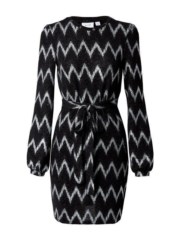 VILA VILA Haljina 'SASCHA'  crna / srebro