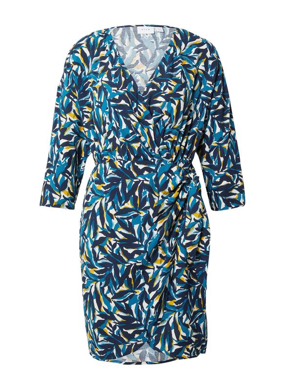 VILA VILA Haljina 'SAYA LEA'  mornarsko plava / med / petrol / bijela