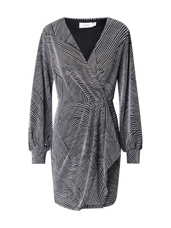 VILA VILA Haljina 'VIABIE'  crna / srebro