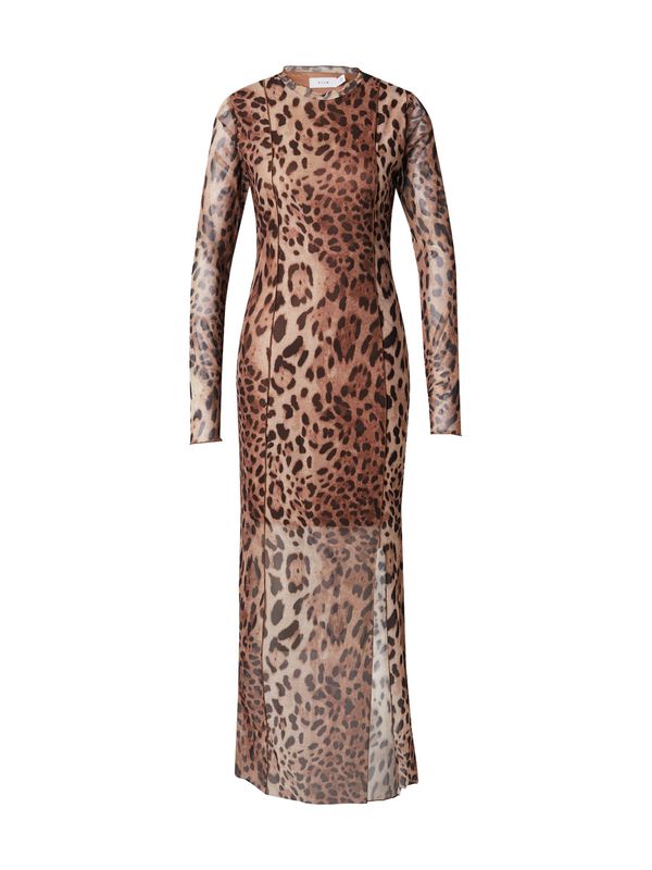 VILA VILA Haljina 'VININNA'  smeđa / svijetlosmeđa / crna