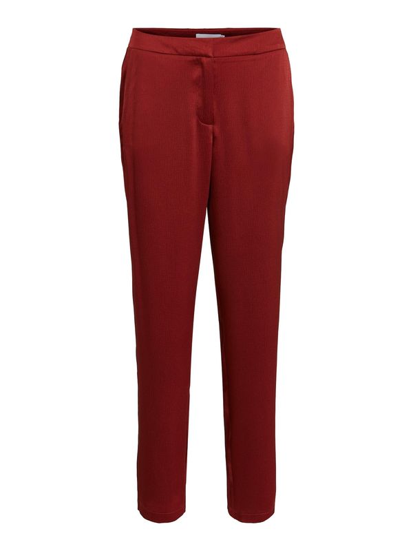 VILA VILA Hlače 'Dubla'  tamno crvena