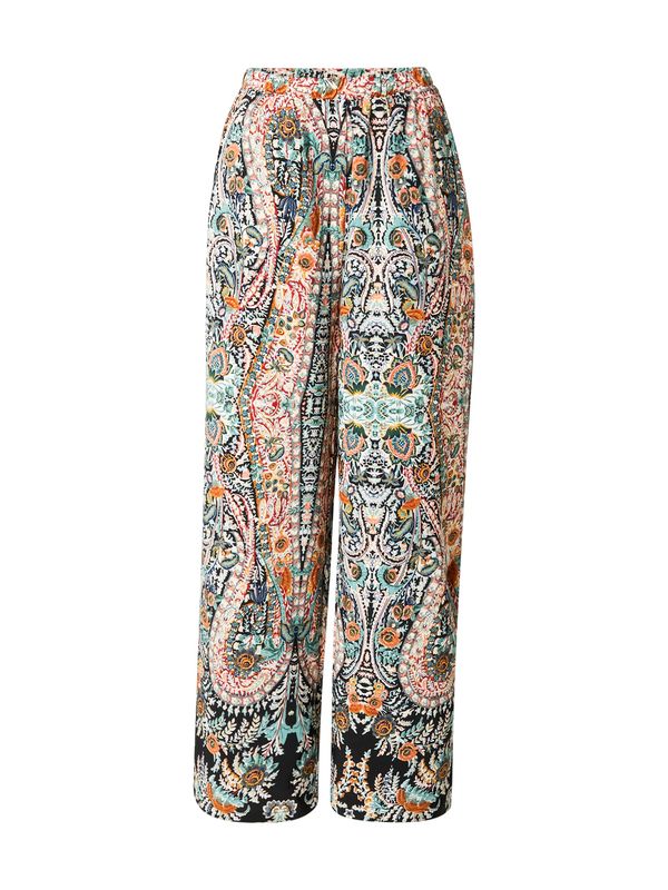 VILA VILA Hlače  morsko plava / tirkiz / ciglasto crvena / crna