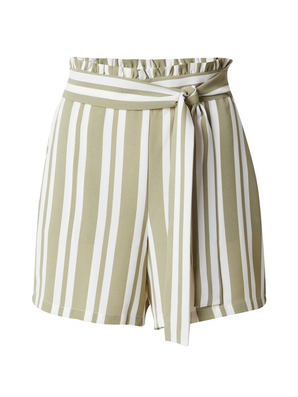 VILA VILA Hlače 'RASHA'  maslinasta / bijela